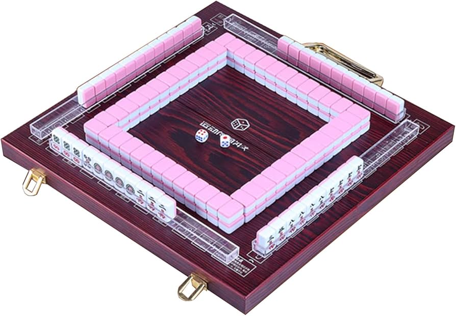 Amazon | ミニ麻雀セット ミニ144麻雀牌セット、 ポータブル麻雀セット