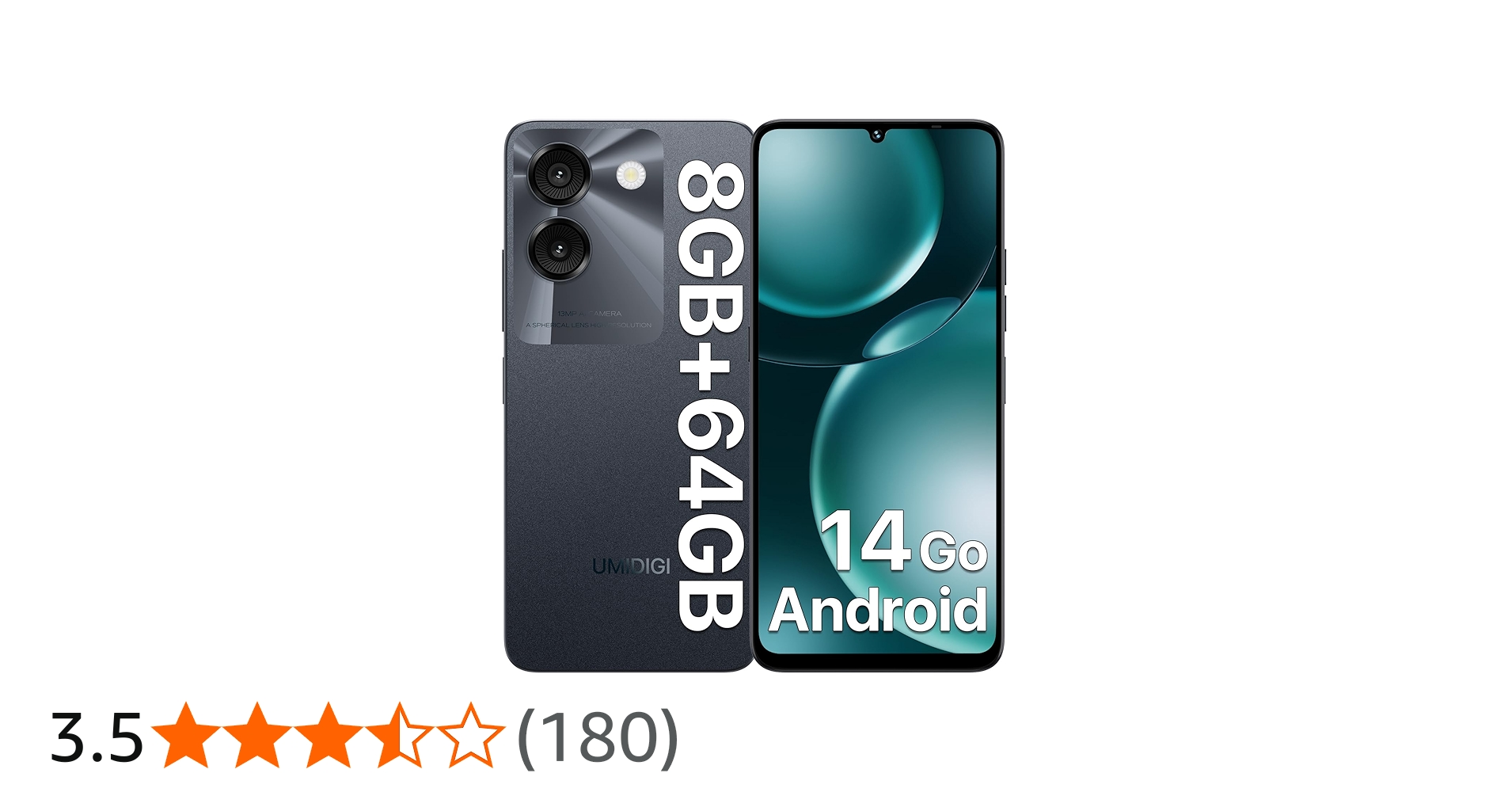 Amazon | UMIDIGI G9A simフリー スマホ 本体 8GB RAM+64GB ROM/1TB