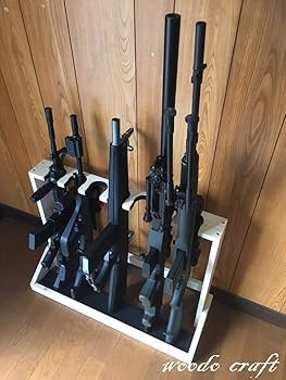 Amazon | ライフルスタンド7丁掛け 【マルイ等の電動ライフル モデル