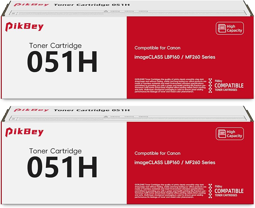 Amazon.co.jp: 大容量051Hブラックトナーカートリッジ (2個パック