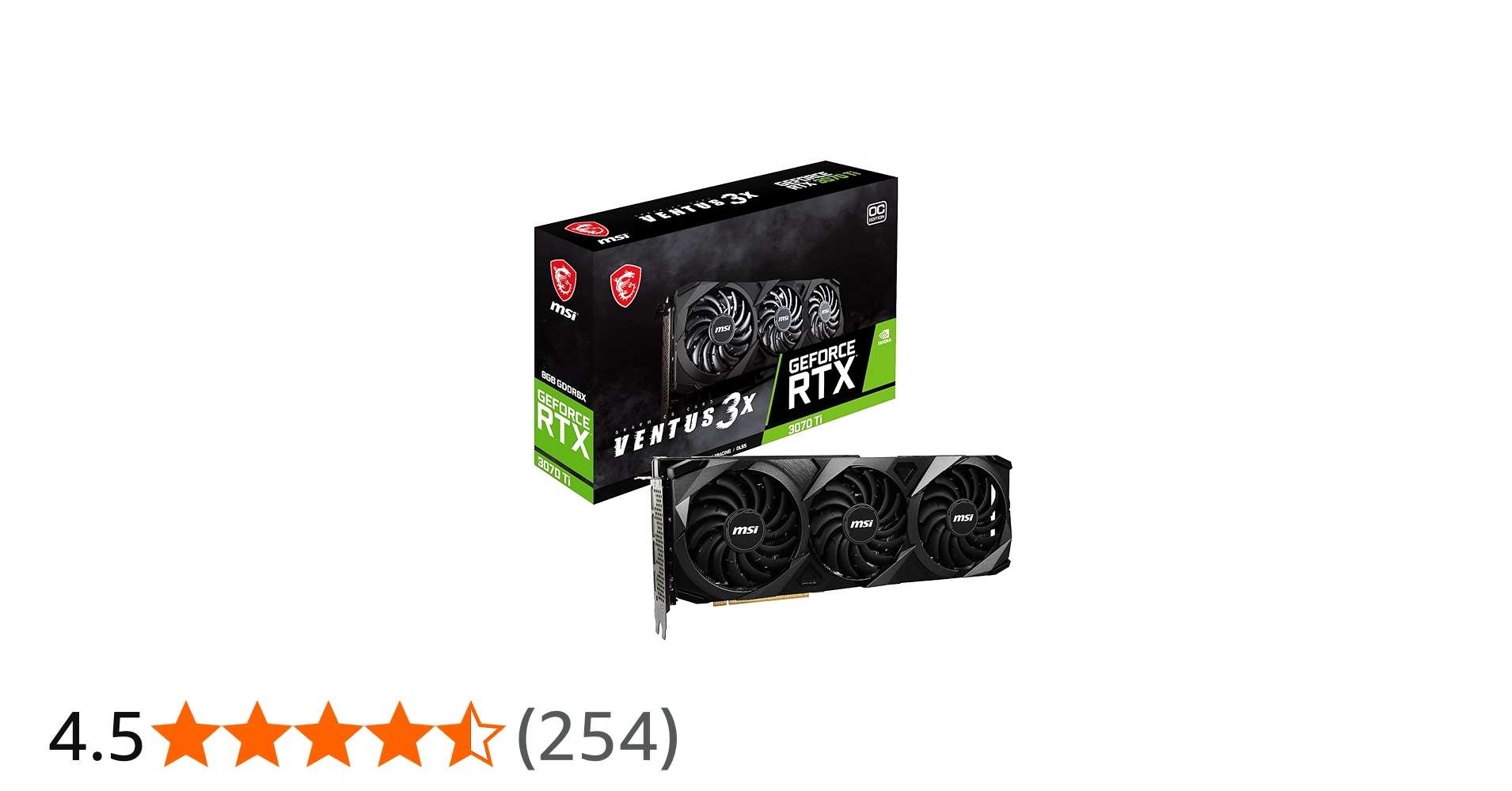 Amazon | MSI GeForce RTX 3070 Ti VENTUS 3X 8G OC ゲーミング
