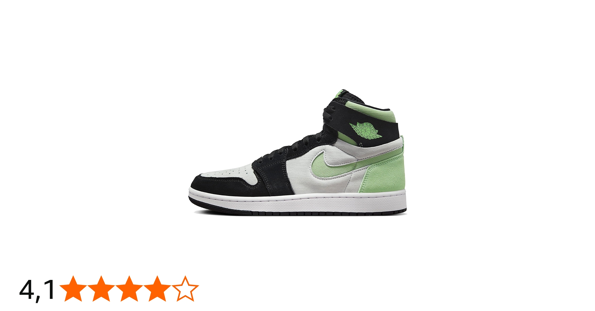 Nike Tênis masculino Air Jordan 1, Branco, preto, melada, verde