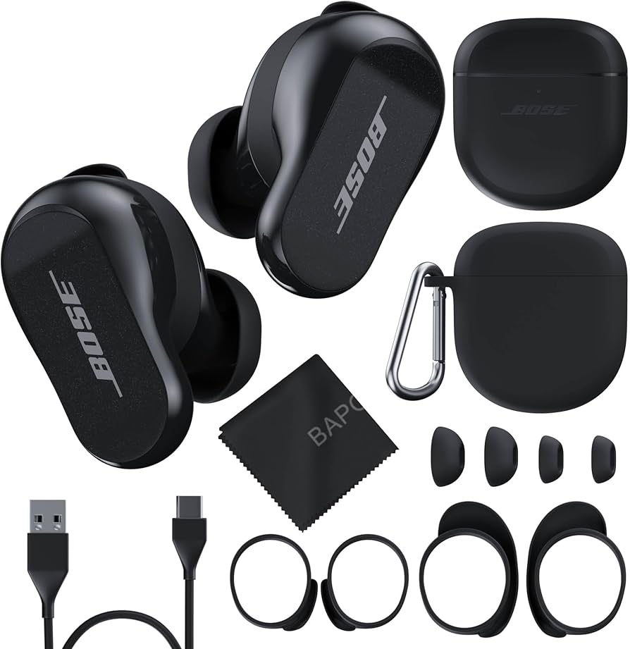 Bose QuietComfort Earbuds II Bundle with Protective Silicone