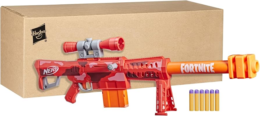 Amazon.co.jp: NERF Fortnite Heavy SR Blaster, Longest Fortnite