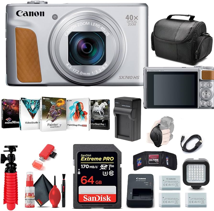 Amazon.com : Canon PowerShot SX740 HS Digital Camera (Silver
