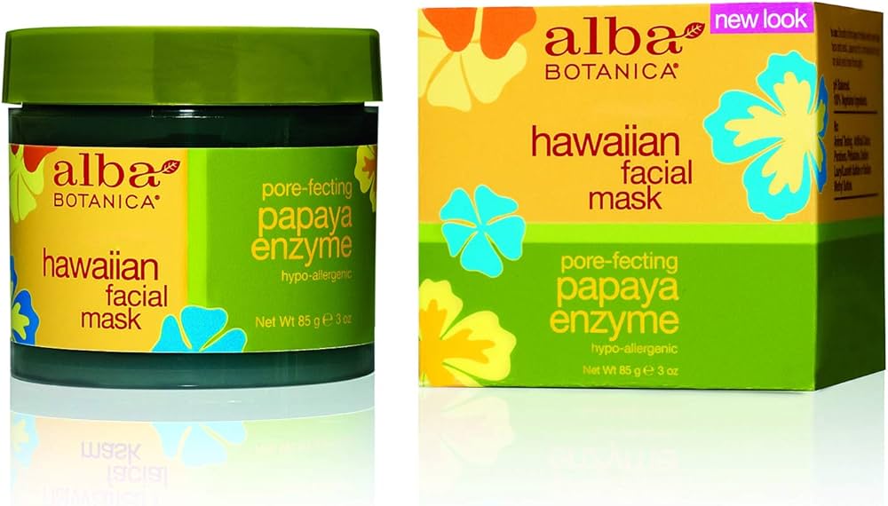 Amazon.com: Alba Botanica - 151784 Facial Mask, Papaya Enzyme 3 oz