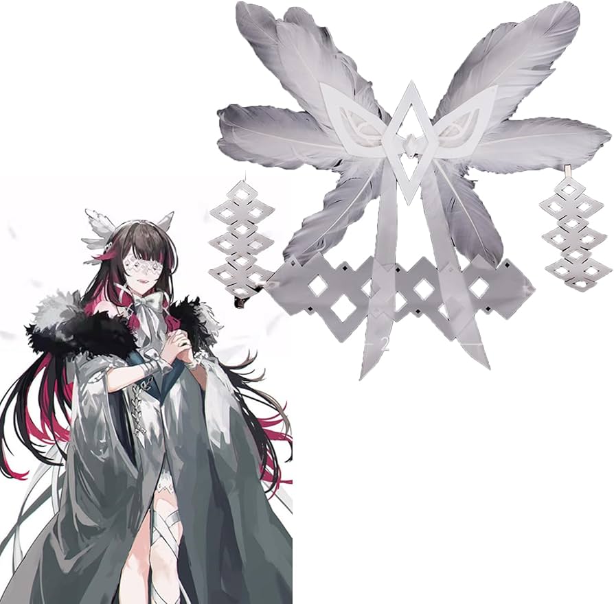 Amazon.co.jp: 原神 コロンビーナ コスプレ道具 仮面 アイマスク 髪