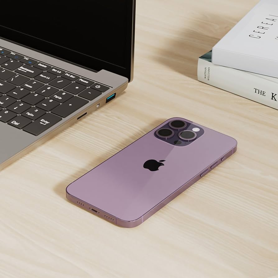 Apple iPhone 14 Pro Max, 1TB, Deep Purple - Unlocked (Renewed