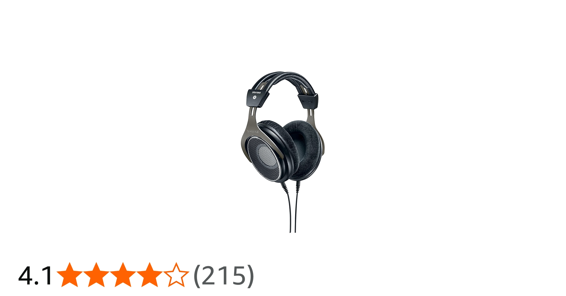 Amazon.co.jp: SHURE シュア SRH1840-BK ヘッドホン オープンバック