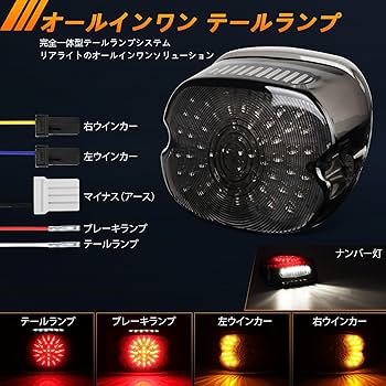 Amazon | PXPARTテールランプ ハーレー テールランプ LED ブレーキ灯