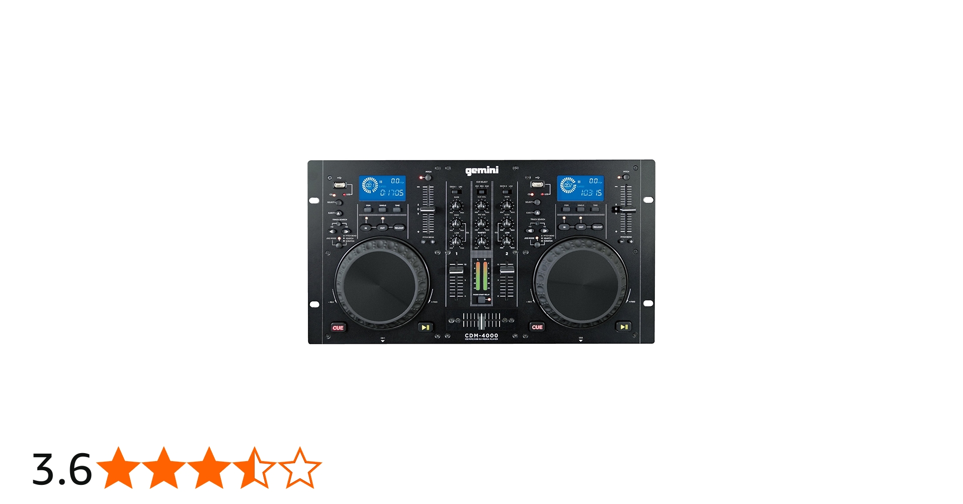 Amazon | GEMINI MP3 / CD DJ ワークステーション デュアルCDJ PLAYER+