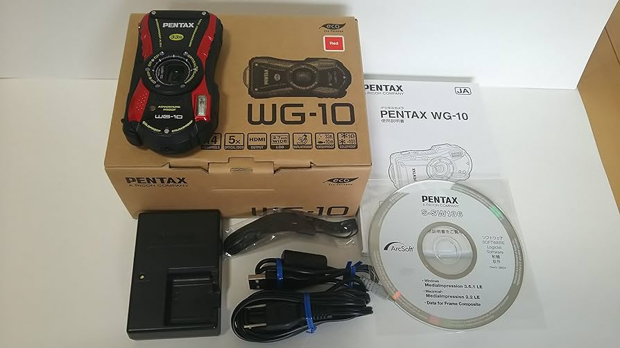 Amazon.com : Pentax Water Proof Digital Camera PENTAX WG-10 Red