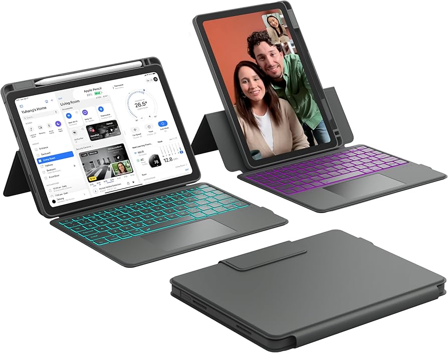 Amazon.com: CHESONA Rugged Keyboard Case for iPad 10th & 11th