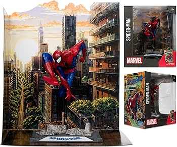 Marvel Spider-Man 1:10th Scale Posed Figure with Scene (Spider-Man
