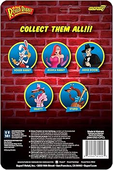 Amazon | Super7 Whoフレーム入りロジャーラビット愚か者 - 9.52cm