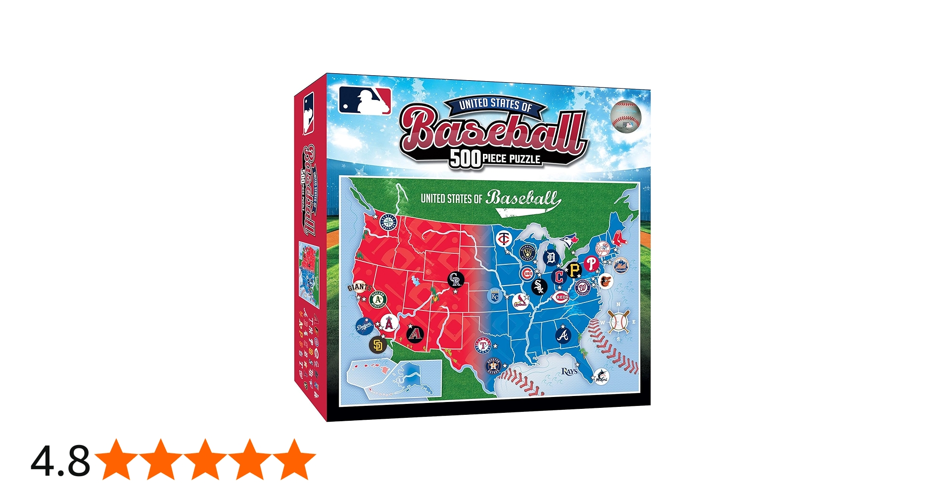 Amazon | MLBリーグマップパズル - 500ピース スポーツパズル 大人用