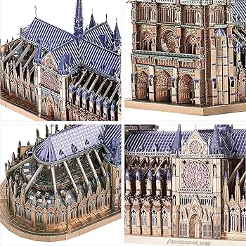 Amazon | Piececool (ピースクール) 立体パズル ノートルダム大聖堂