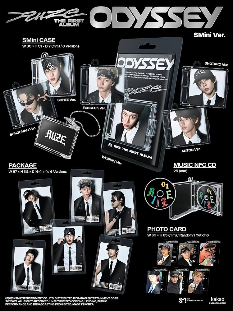 RIIZE - RIIZE ODYSSEY 1st Album SMini Random Version 1ea Keyring