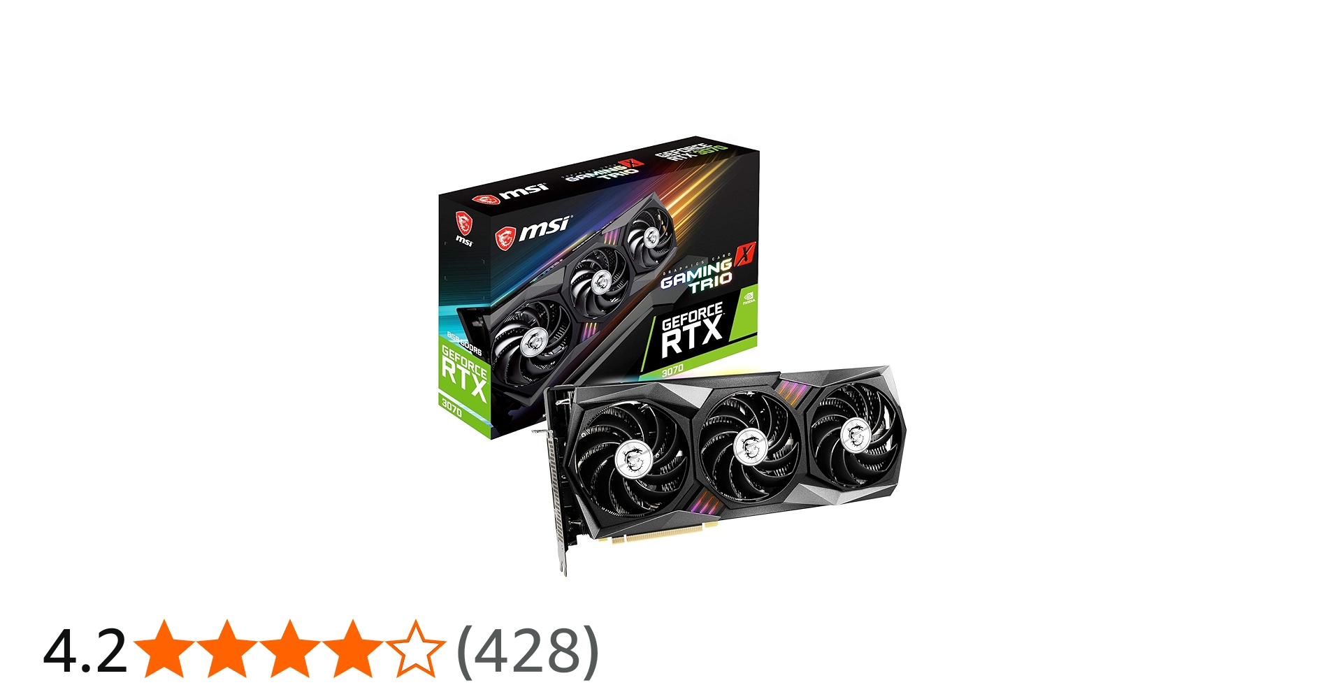 Amazon | MSI GeForce RTX 3070 GAMING X TRIO グラフィックスボード