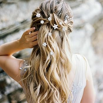 Amazon.co.jp: YISSION 20個 ミニフラワーヘアクリップ かわいいライン