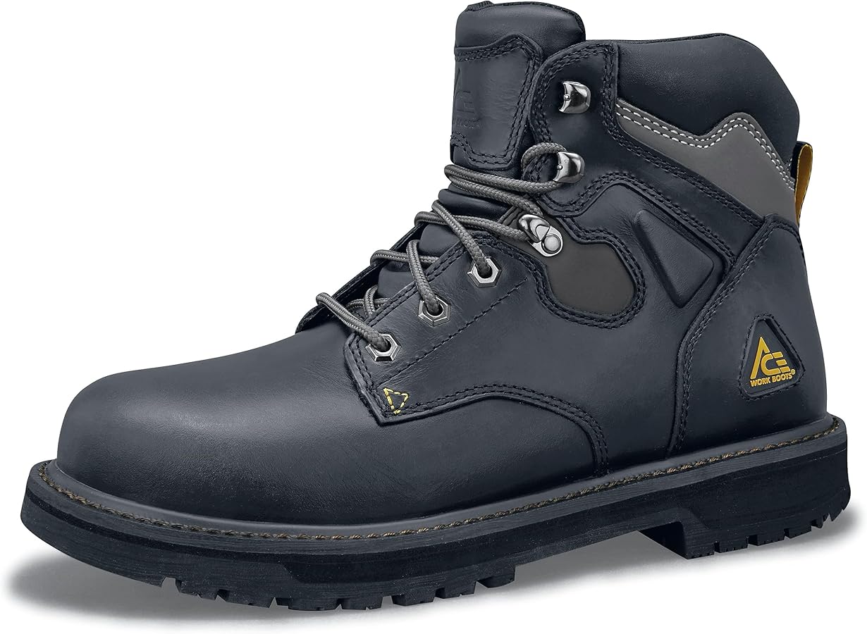 Amazon.com | ACE Work Boots Providence, Men's Steel Toe (ST) Slip