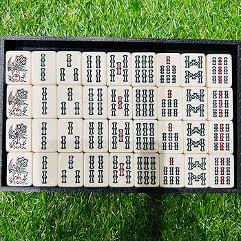 Amazon | 極 ミズノ丸一 高級 麻雀牌 背黒 サンピン 赤ドラ マージャン