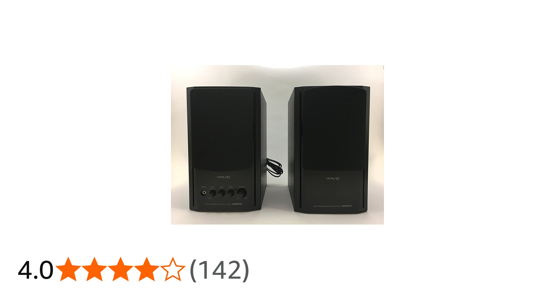 Amazon.co.jp: ONKYO WAVIO 77monitorアンプ内蔵スピーカー 15W+15W GX