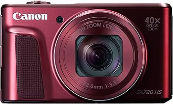 Amazon | Canon デジタルカメラ PowerShot SX720 HS レッド 光学40倍