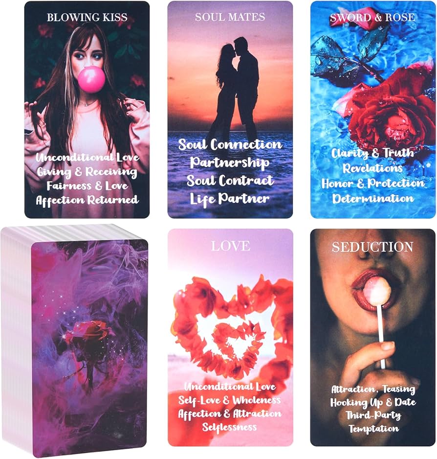 XSYLOHXL Love Oracle Cards for Beginners with Meanings on Them 53