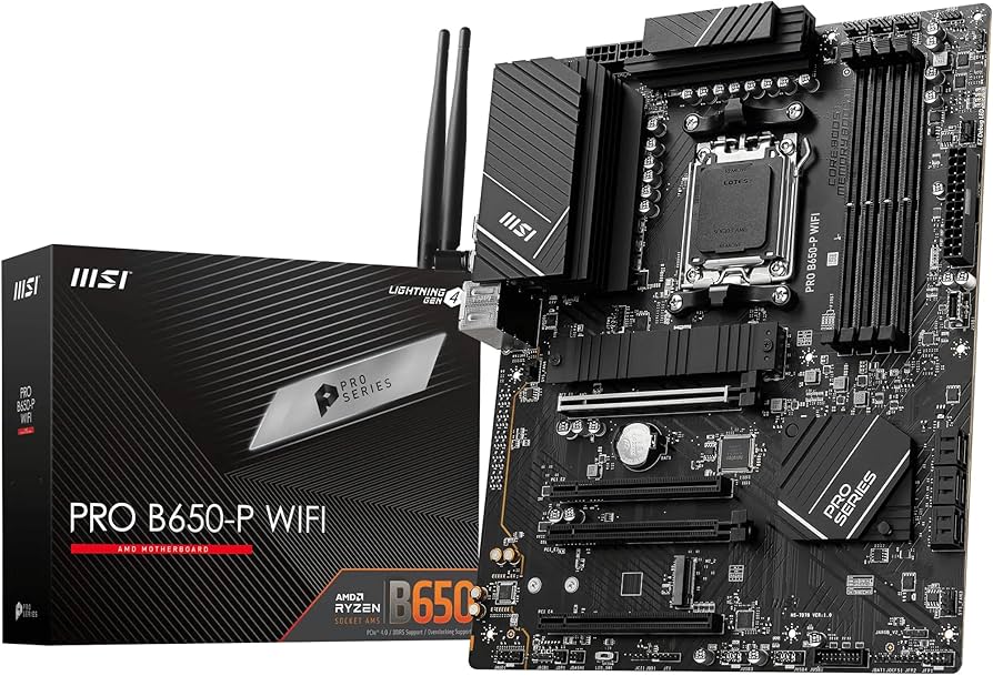 Amazon.com: MSI PRO B650-P WiFi AMD AM5 ATX Motherboard, 4X DDR5