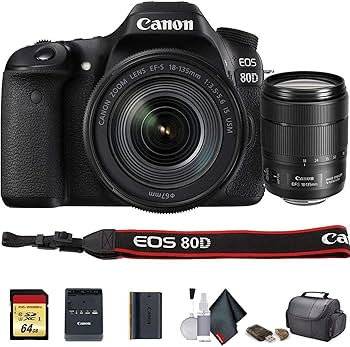 Amazon.com : Canon EOS 80D DSLR Camera with 18-135mm Lens