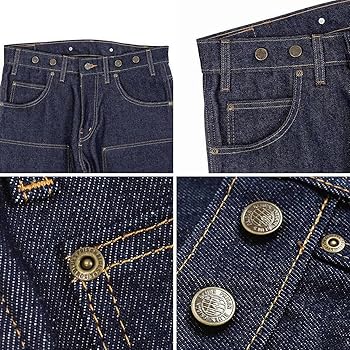 Amazon | [Prison Blues] プリズンブルース ダブルニー ワークジーンズ