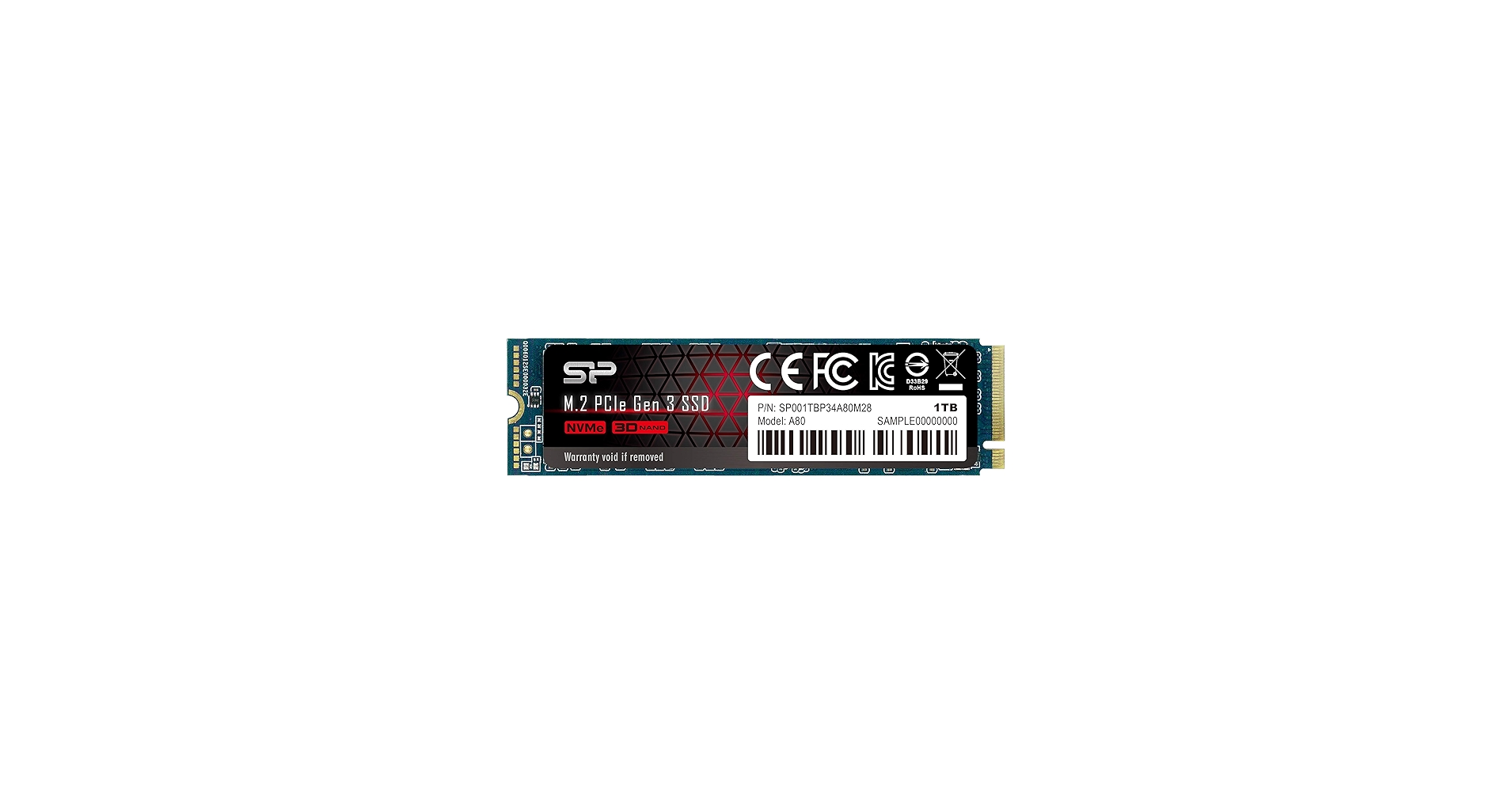 Amazon.com: Siliconpow SSD P34A80 1TB, M.2 PCIe Gen3 x4 NVMe, 3200
