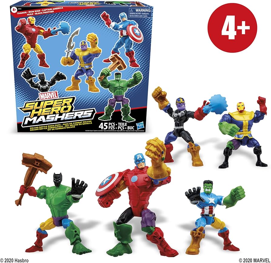 Amazon.com: Marvel Hasbro Super Hero Mashers Battle Mash