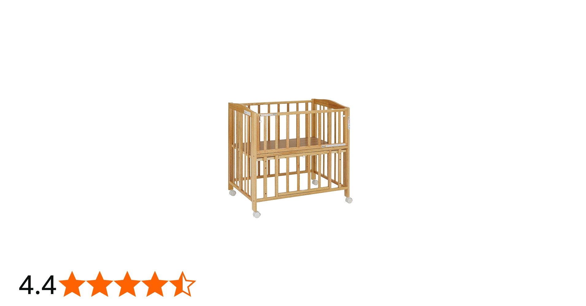 Amazon.co.jp: カトージ ミニベッド 折りたたみ ナチュラル 66x97x94