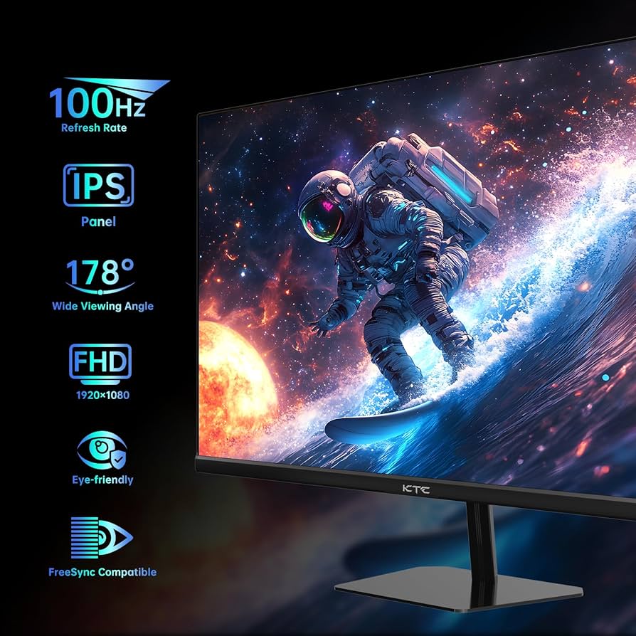 Amazon.com: KTC 24.5 Inch FHD 100Hz IPS Computer Monitor, 1080P