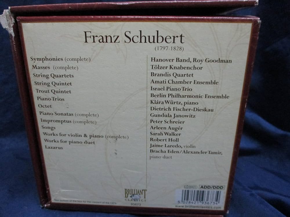 Amazon.co.jp: シューベルト:マスターワークス(40枚組): ミュージック