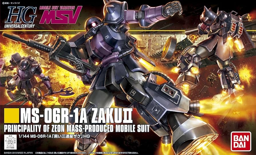 Amazon | HGUC 1/144 MS-06R-1A 黒い三連星ザクII (MSV) | プラモデル 通販