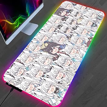 Amazon.co.jp：ゲーミングマウスパッド白上フブキホロライブゲーミング