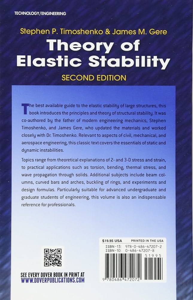 Theory of Elastic Stability (Dover Civil and Mechanical