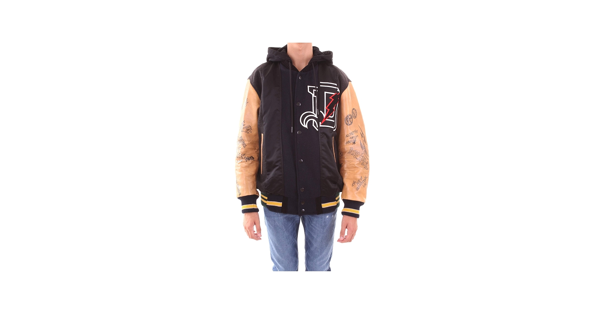 Amazon | [Diesel] (ディーゼル) メンズ ジャケット 素材切り替え