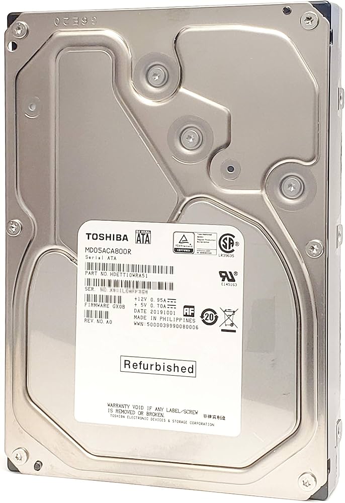 Amazon | TOSHIBA MD05ACA800 8TB 3.5インチHDD Serial ATA600 7200rpm