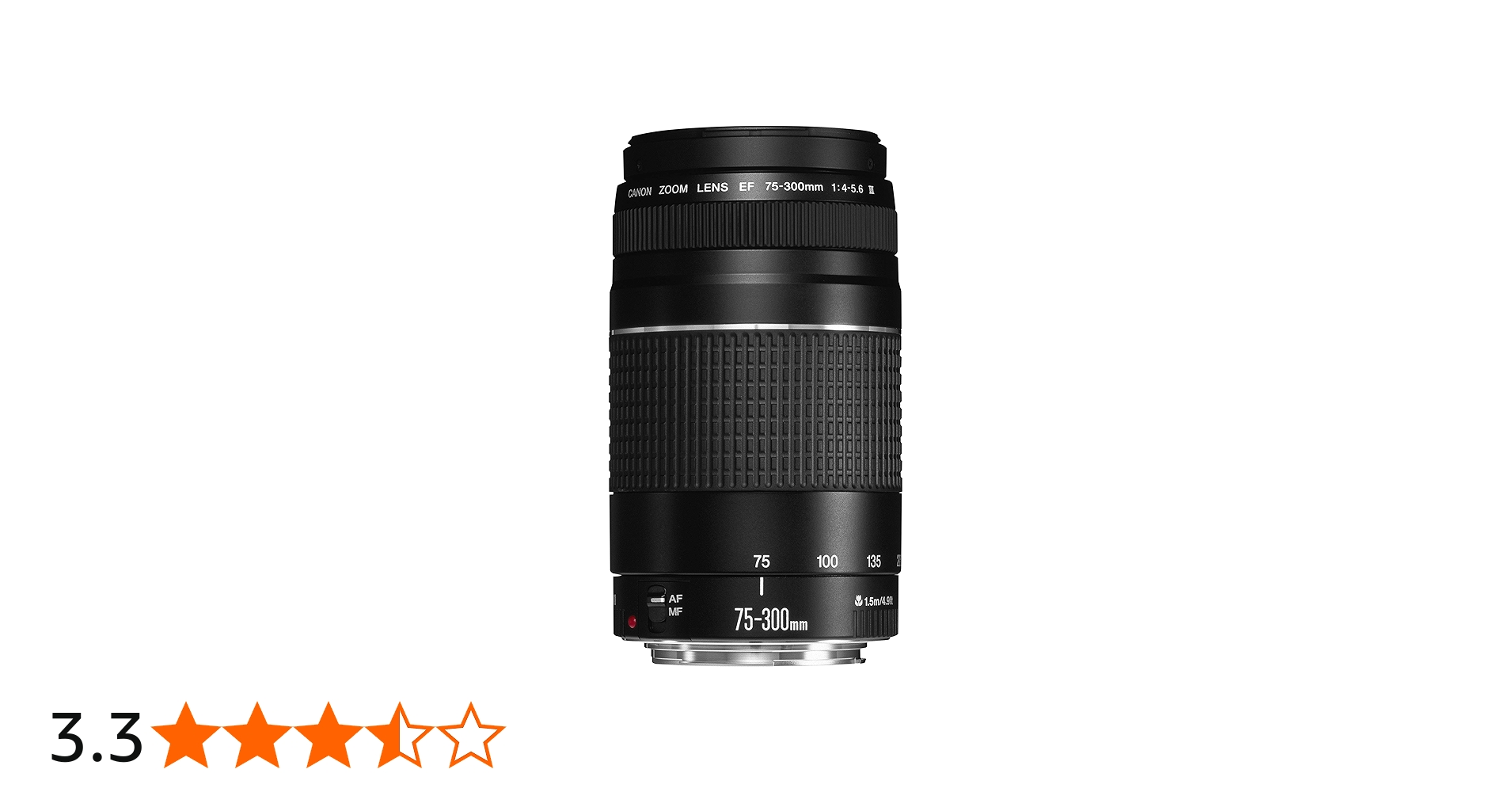 Canon EF 75-300mm f/4-5.6 III USM Telephoto Zoom Lens (6472A002