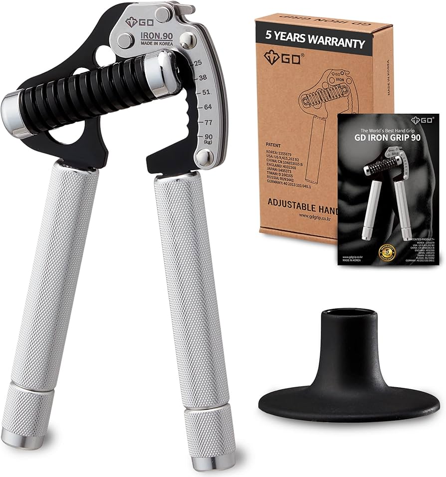 GD GRIP Adjustable Hand Gripper, Hand Strengthener (55 to 198 lb