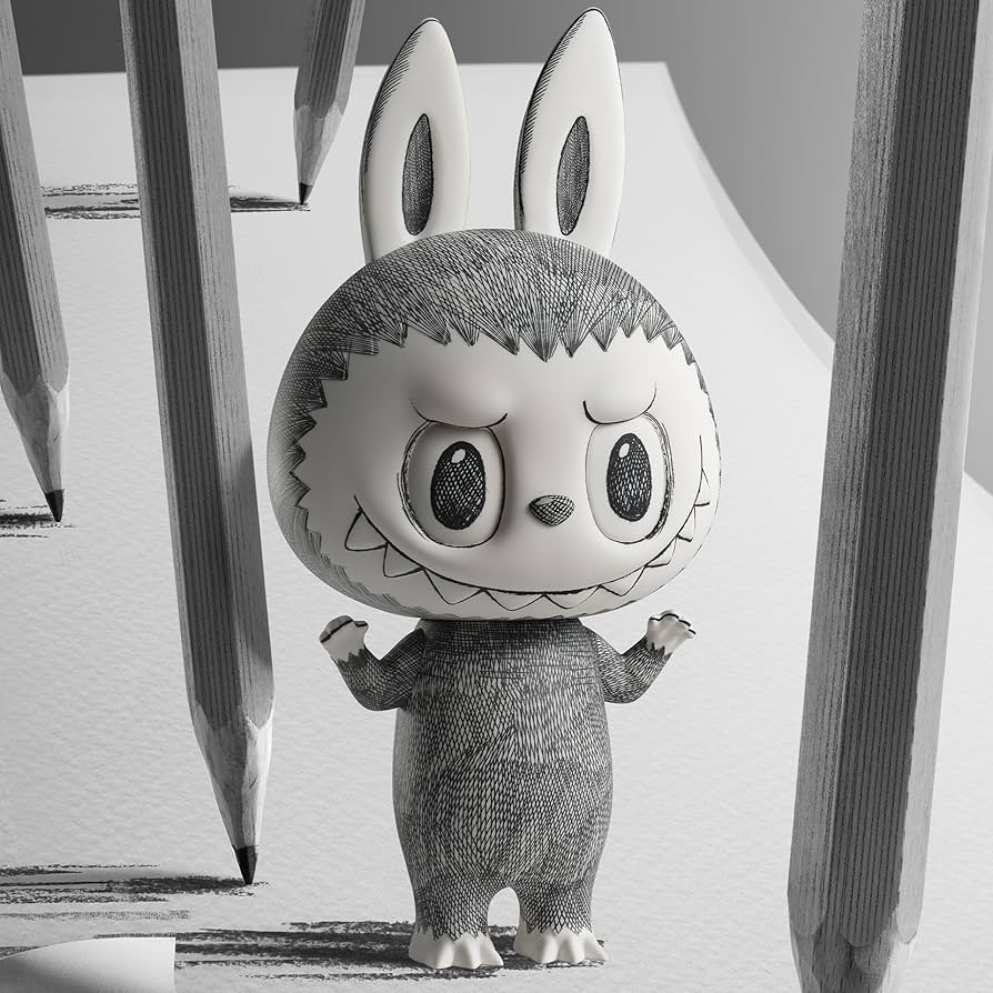 Amazon.co.jp: POP MART MEGA MEGA LABUBU 400%スケッチコレクション