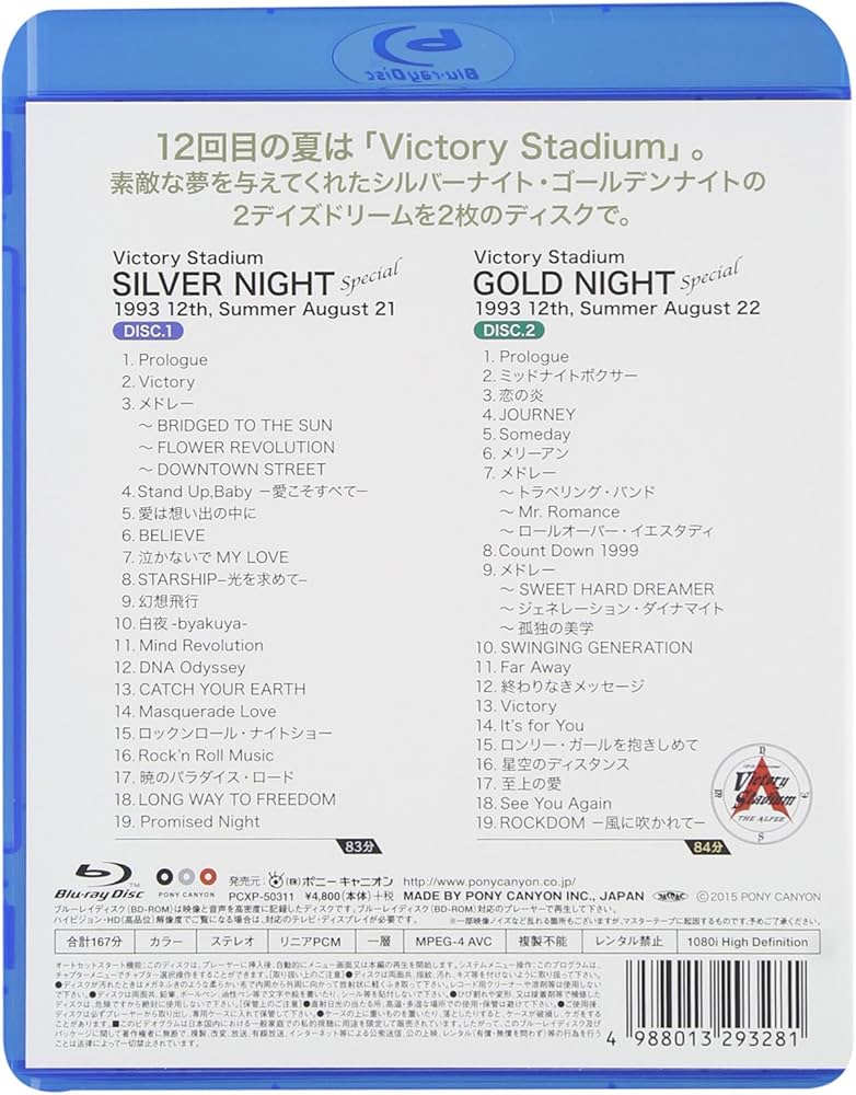 Amazon.co.jp: Victory Stadium Silver&Gold Night Special [Blu-ray
