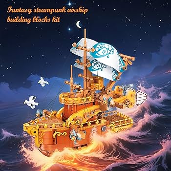 Amazon.com: Brihappen Pirate Ship Building Blocks Set for Adults