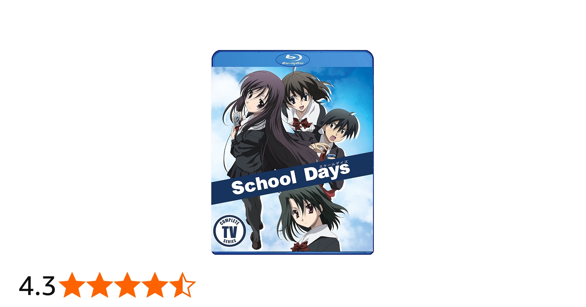 Amazon.co.jp: School Days: Complete TV Series [Blu-ray] [Import] : DVD