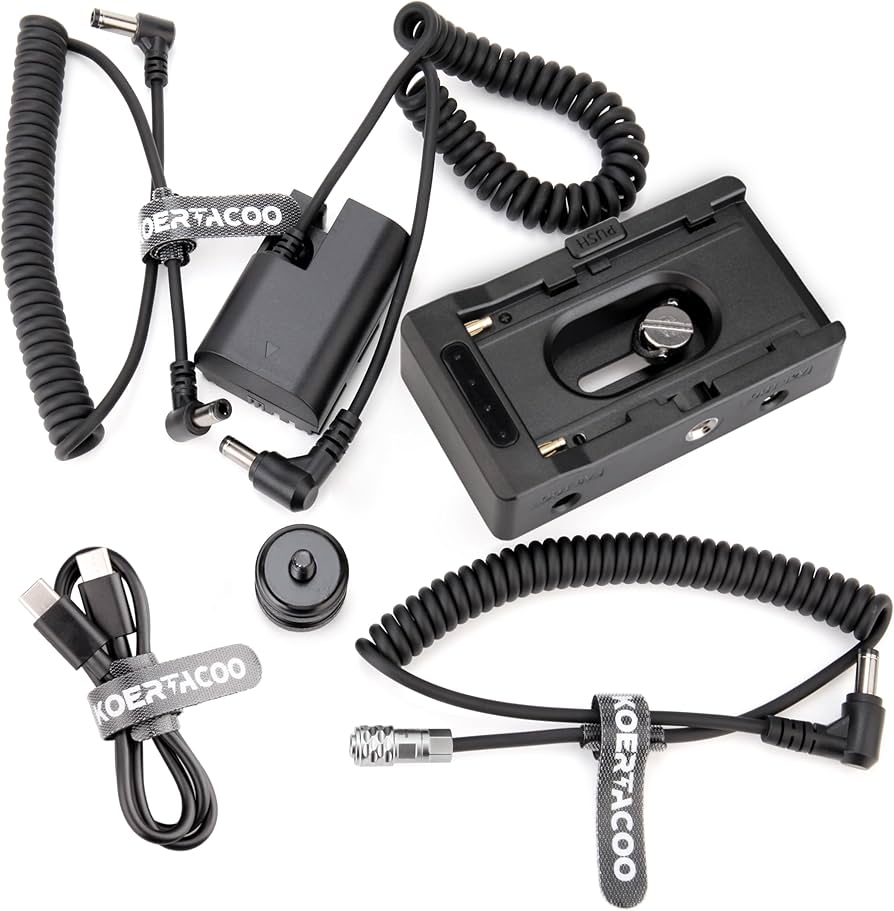 Amazon.com : NP-F Battery Adapter Plate + BMPCC 4K and 6K DC Cable