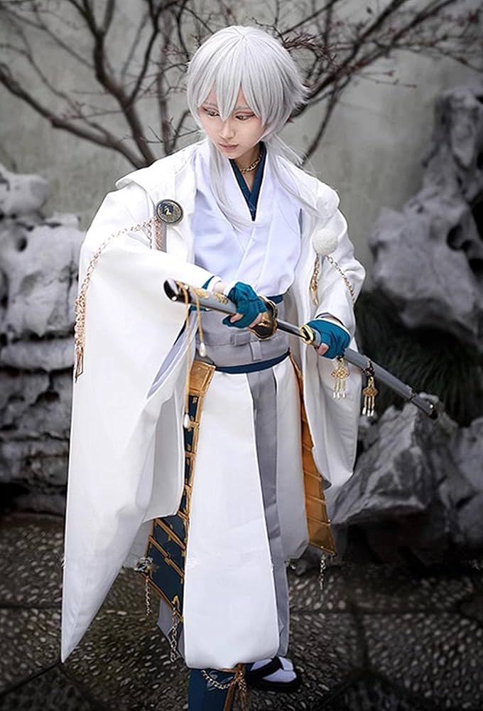 Amazon.co.jp: 豪華版 刀剣乱舞 鶴丸国永 コスプレ出陣服 戦闘服